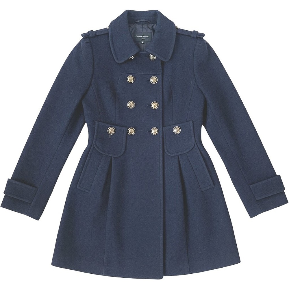VTG Demi Military Coat Jacket Wool Blend Dark Academia Classic Preppy Small